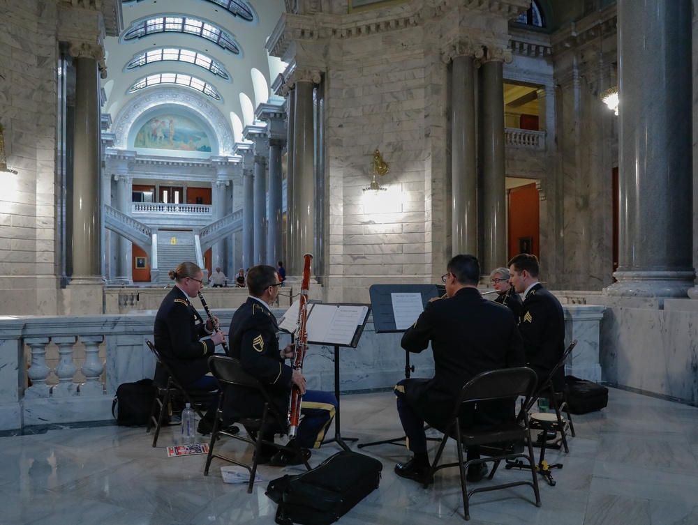 202nd Band Performs at State Capitol