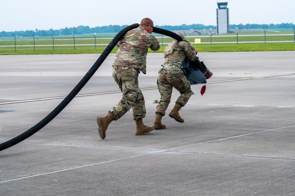 Wet-wing defuel mission