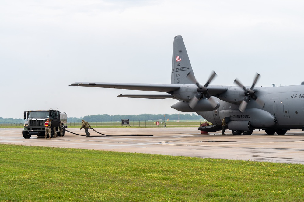 Wet-wing defuel mission