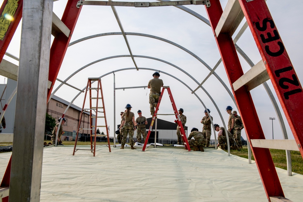 CE builds tents