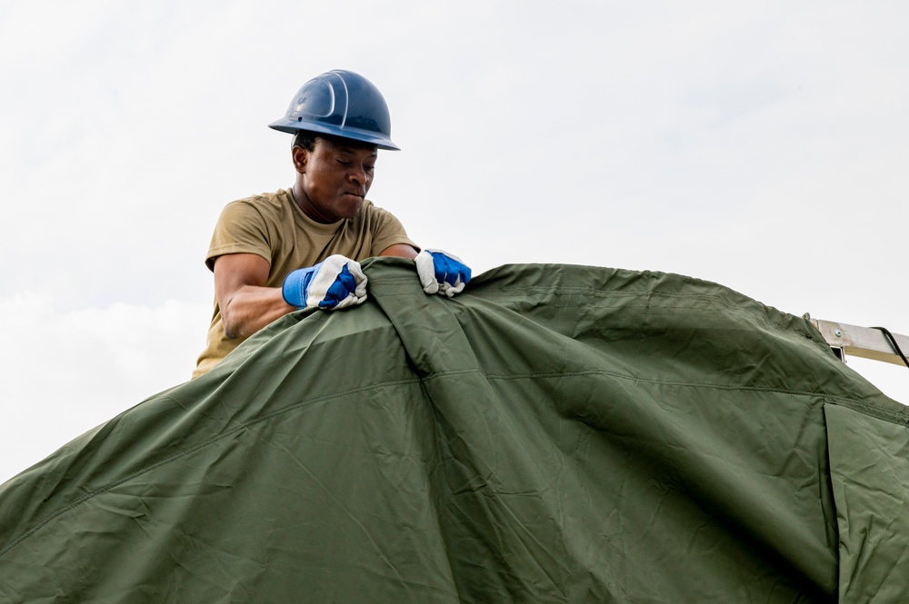 CE builds tents