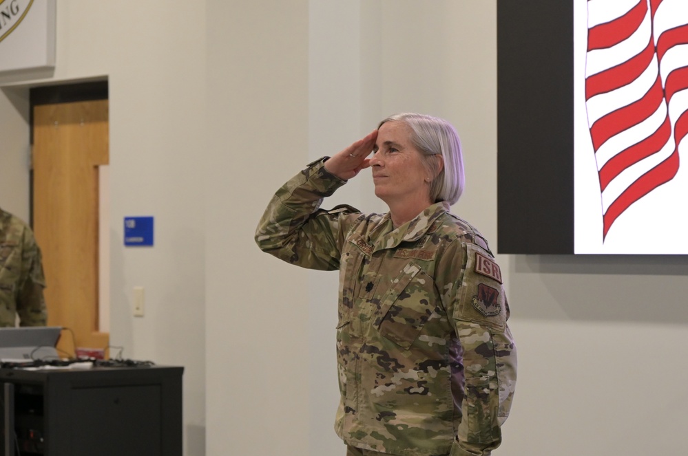 Lt. Col. Robin Grubb assumes command of the 118th Intelligence, Surveillance and Reconnaissance Group