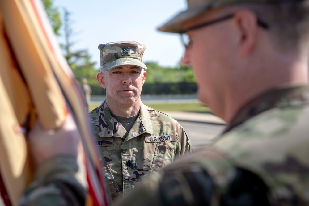 the 167th CSSB Conduct Change of Command Ceremony