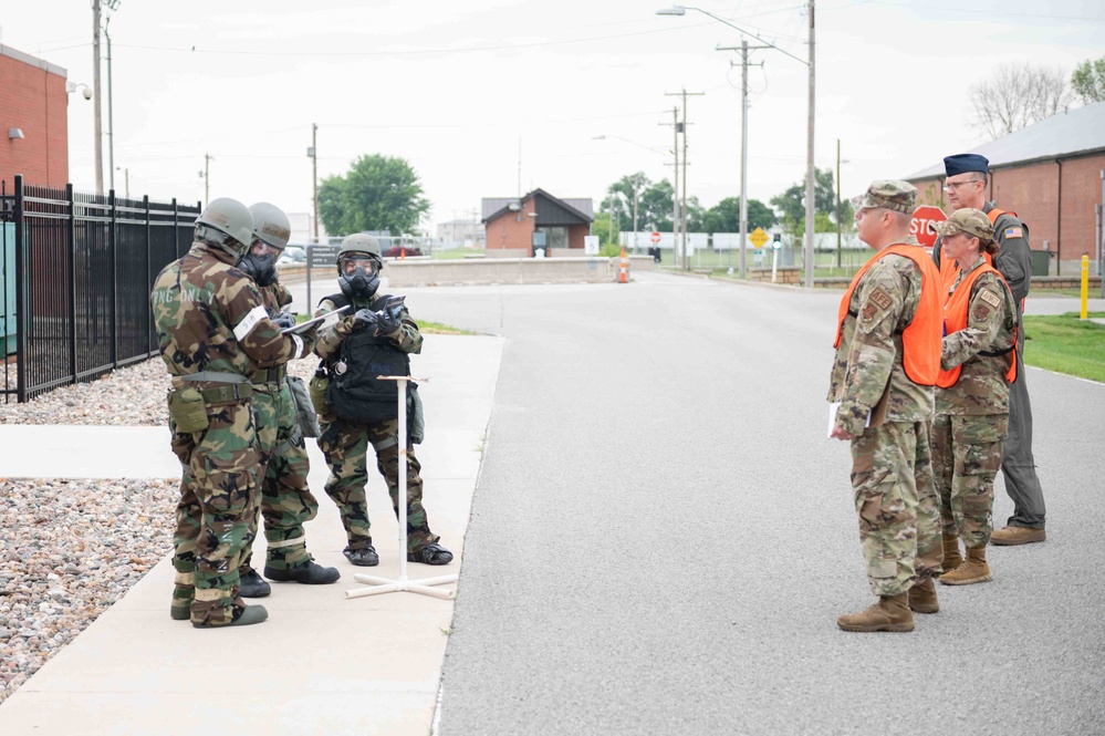 Airmen complete essential tasks in chem gear