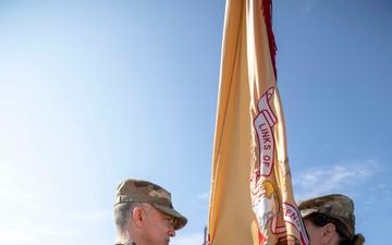 the 167th CSSB Conduct Change of Command Ceremony