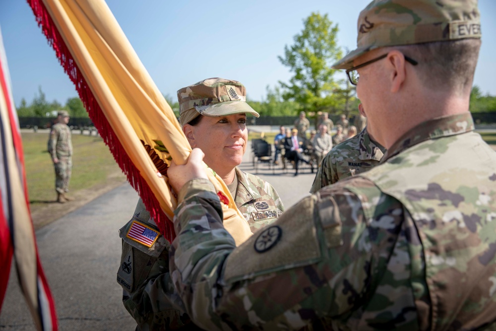 the 167th CSSB Conduct Change of Command Ceremony