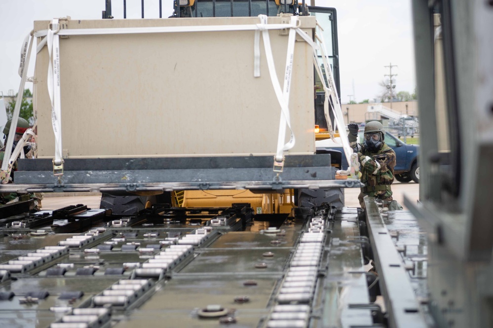 Airmen complete essential tasks in chem gear