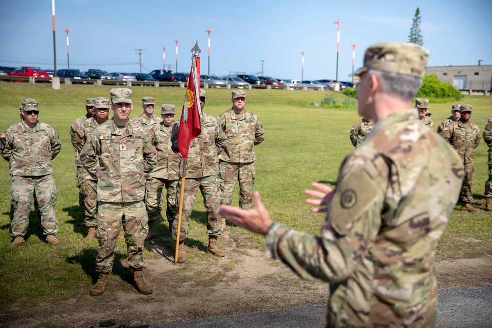 the 167th CSSB Conduct Change of Command Ceremony