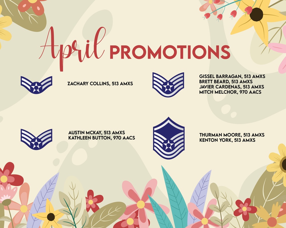 513th ACG April Enlisted Promotions