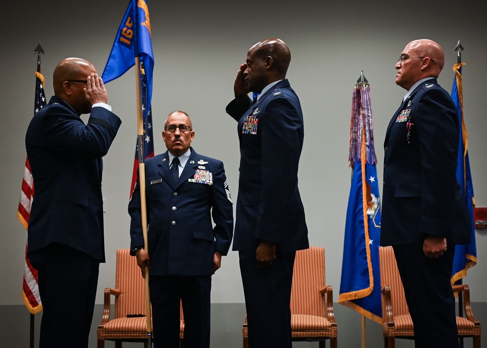 165 AW Change of Command