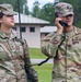 50th Regional Support Group HHC Soldiers practice radio skills during AT