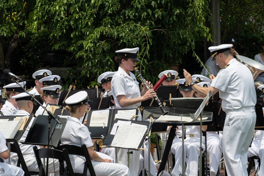 U.S. Navy Concert Band performs at the National Arboretum
