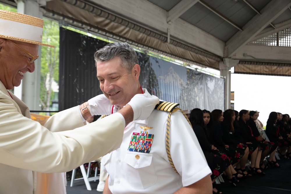 Naval Officers are Made Honorary Knights by the Rosarian Court