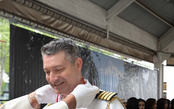 Naval Officers are Made Honorary Knights by the Rosarian Court