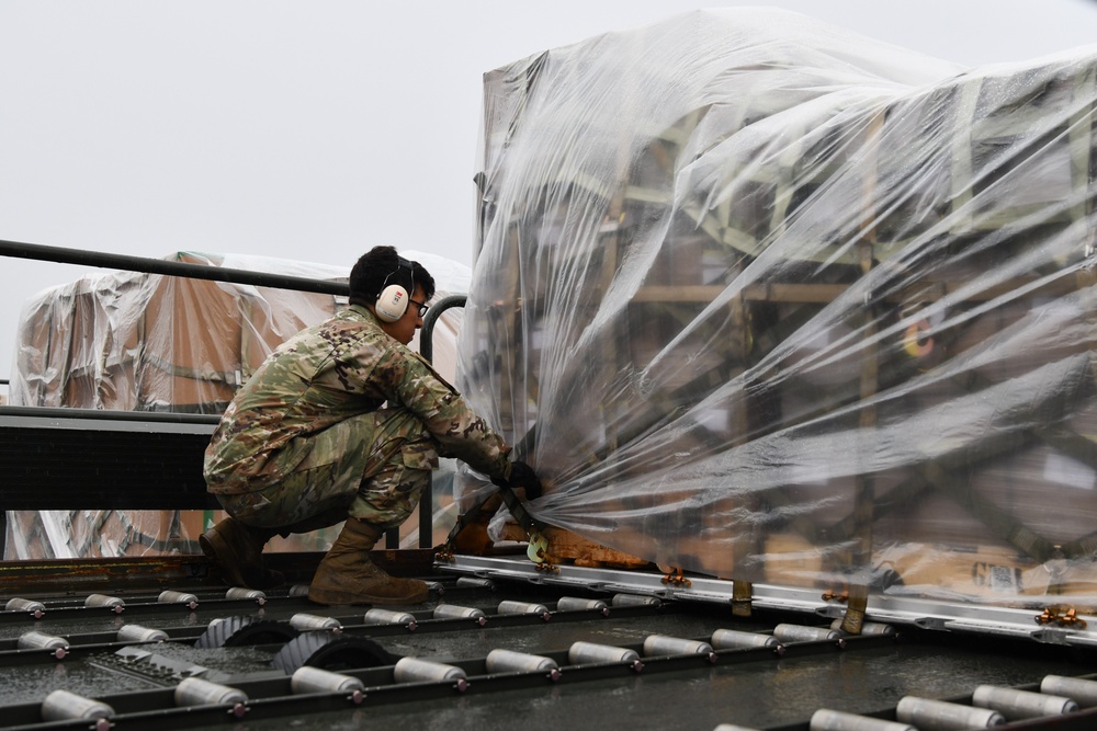 Yokota airlifts supplies to Guam after Typhoon Mawar