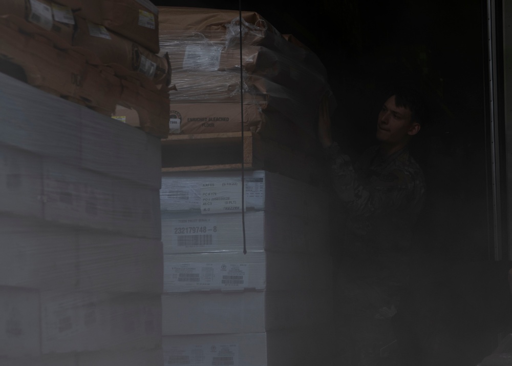 Yokota airlifts supplies to Guam after Typhoon Mawar
