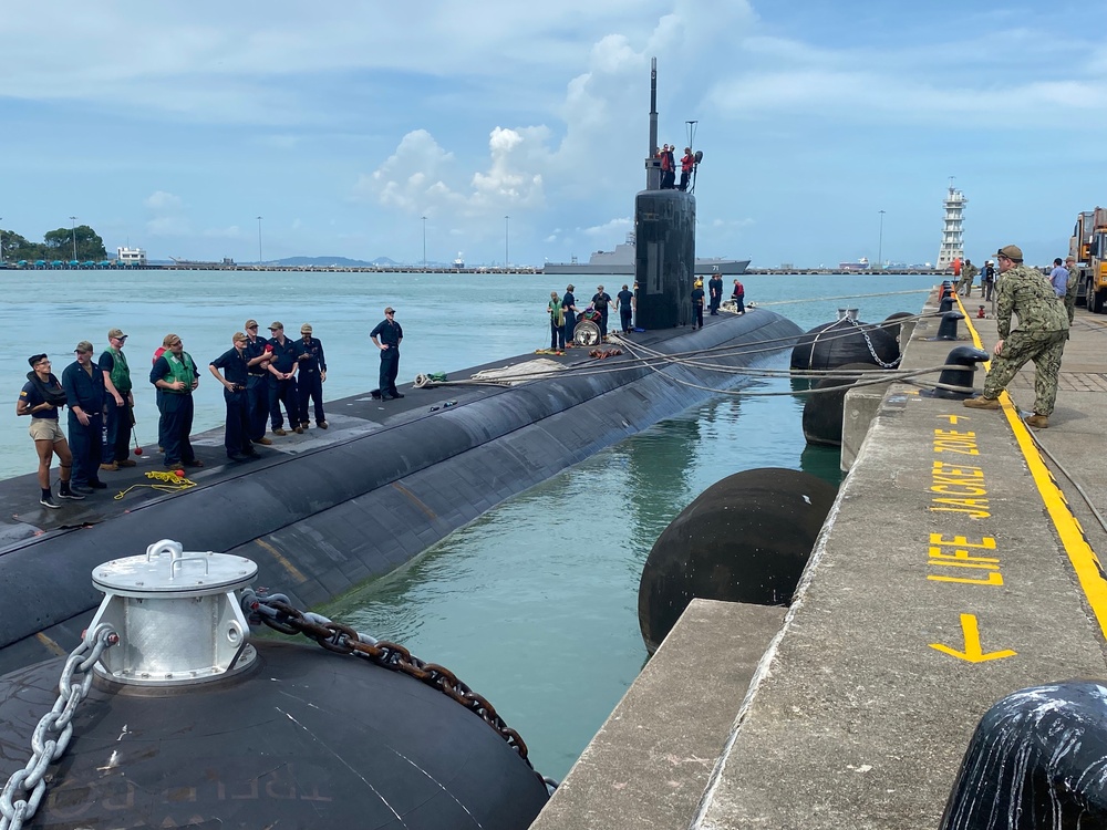 USS Columbia Makes Port Call to Singapore