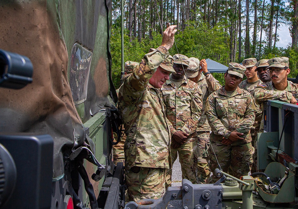 50th Regional Support Group HHC Soldiers improve driving skills during AT