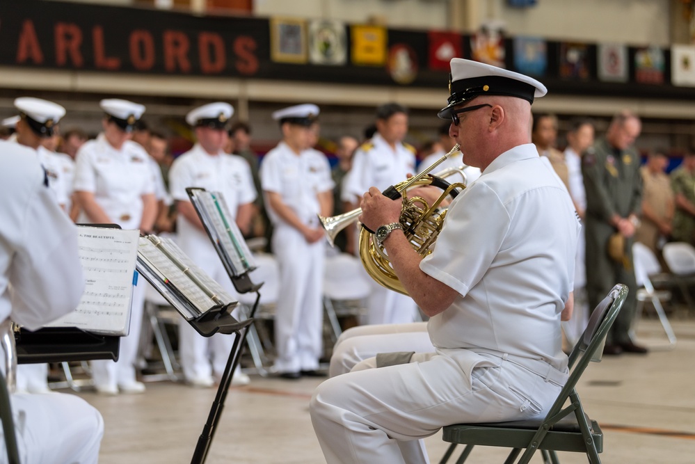 Seventh Fleet Band Performs Onboard NAF Atsugi