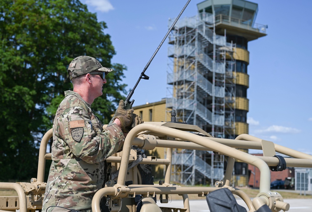 C-130 aircraft deliver cargo in preparation for exercise Air Defender 2023