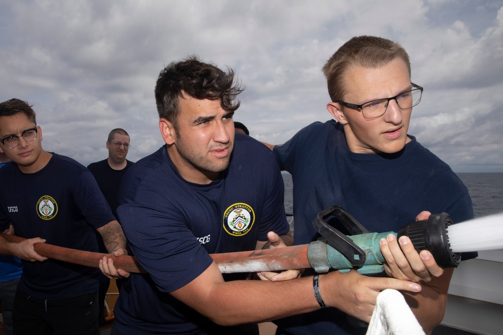 U.S. Coast Guard Cutter Stratton Conducts Damage Control “Olympics”