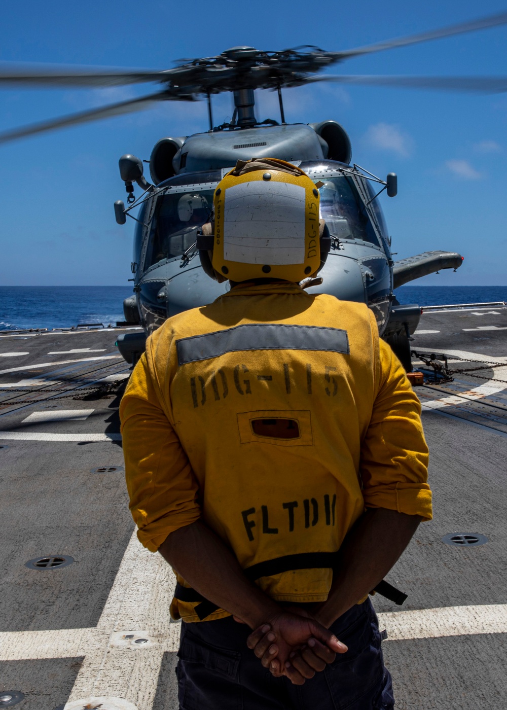 Rafael Peralta conducts flight ops