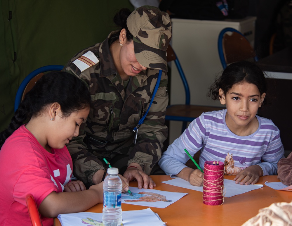 The 151st Medical Group from Utah Air National Guard conducts operations at HCA field hospital during African Lion 2023