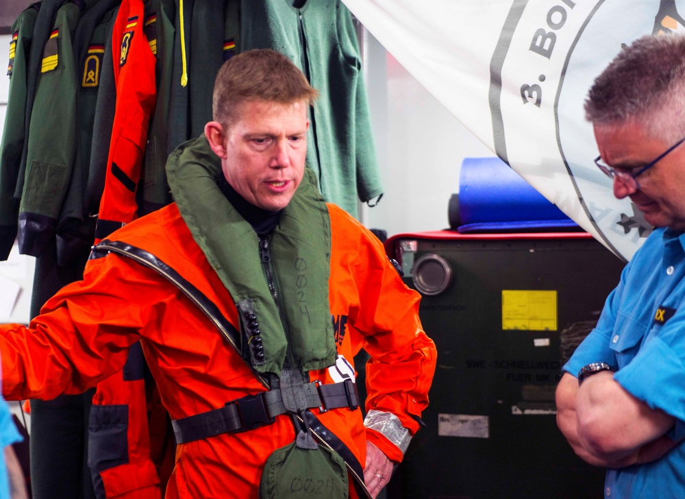 Rear Adm. Wosje Visits German Frigate