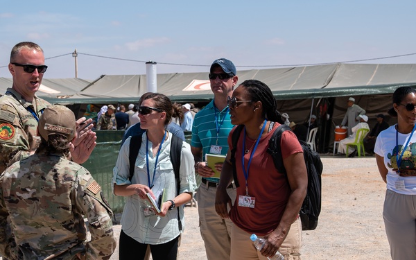 The 151st Medical Group from Utah Air National Guard conduct operations at HCA field hospital during African Lion 2023