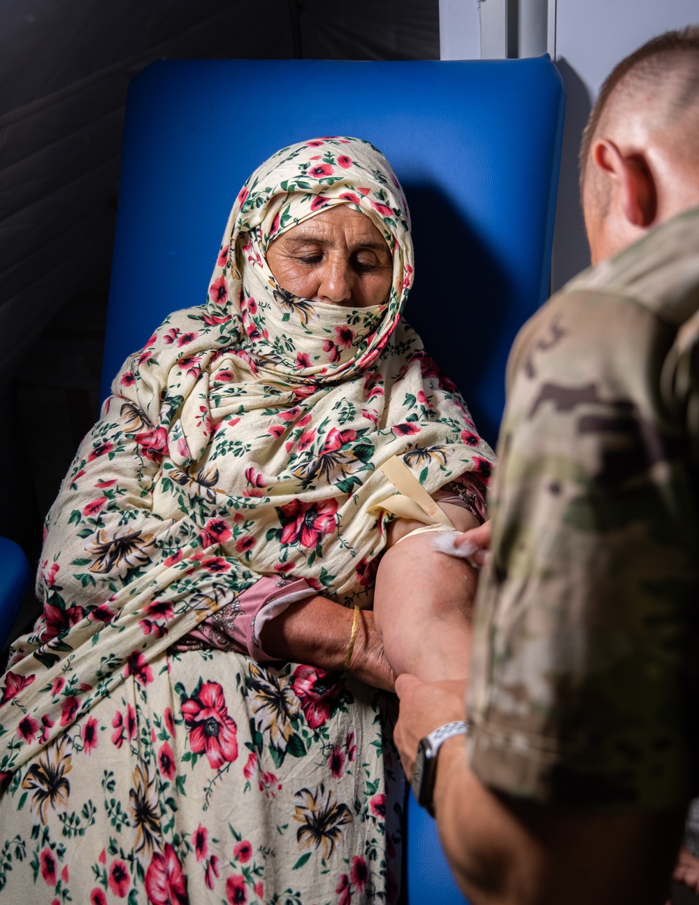 The 151st Medical Group from Utah Air National Guard conducts operations at HCA field hospital during African Lion 2023