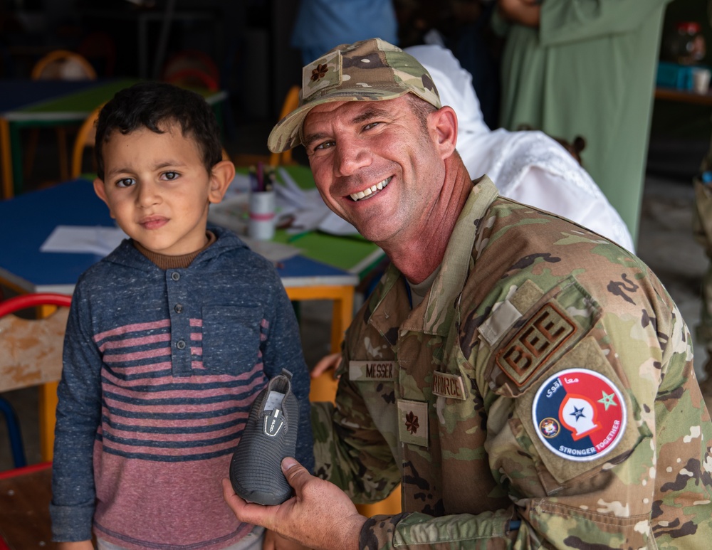 The 151st Medical Group from Utah Air National Guard conducts operations at HCA field hospital during African Lion 2023