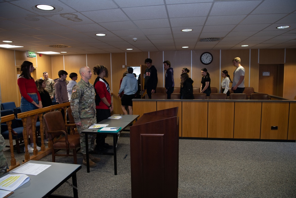 Office of the Judge Advocate (OJA) mock trials in honor of national law day/week.