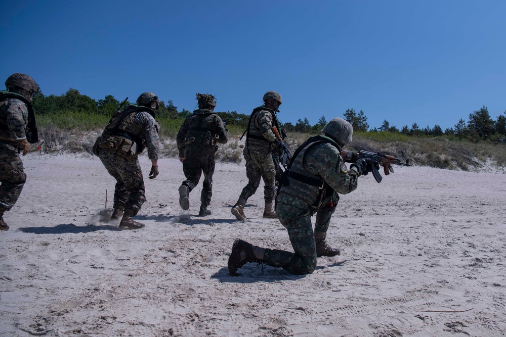 Multinational Marine Forces conduct amphibious operations during BALTOPS23