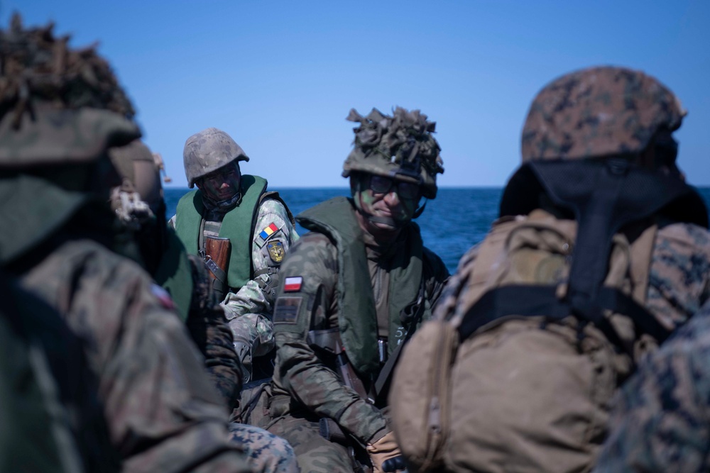 Multinational Marine Forces conduct amphibious operations during BALTOPS23