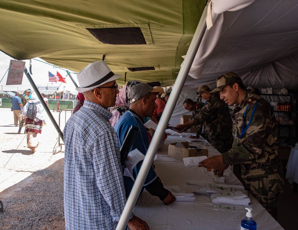 The 151st Medical Group from Utah Air National Guard conducts operations at HCA field hospital during African Lion 2023