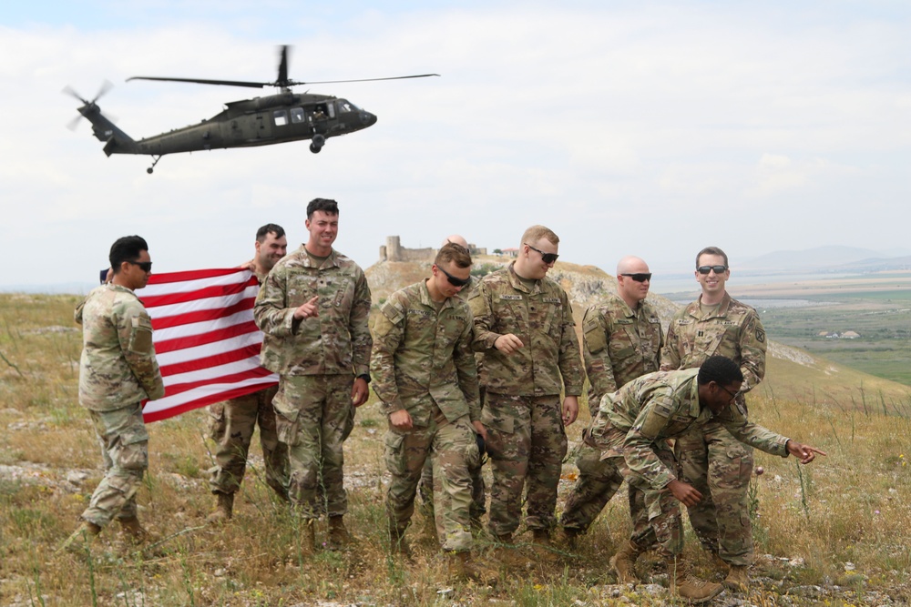 Spc. Keaton Thompson Reenlistment Ceremony