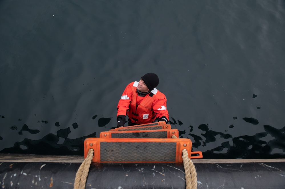 U.S. Coast Guard Cutter Sycamore crew prepares for Exercise Argus