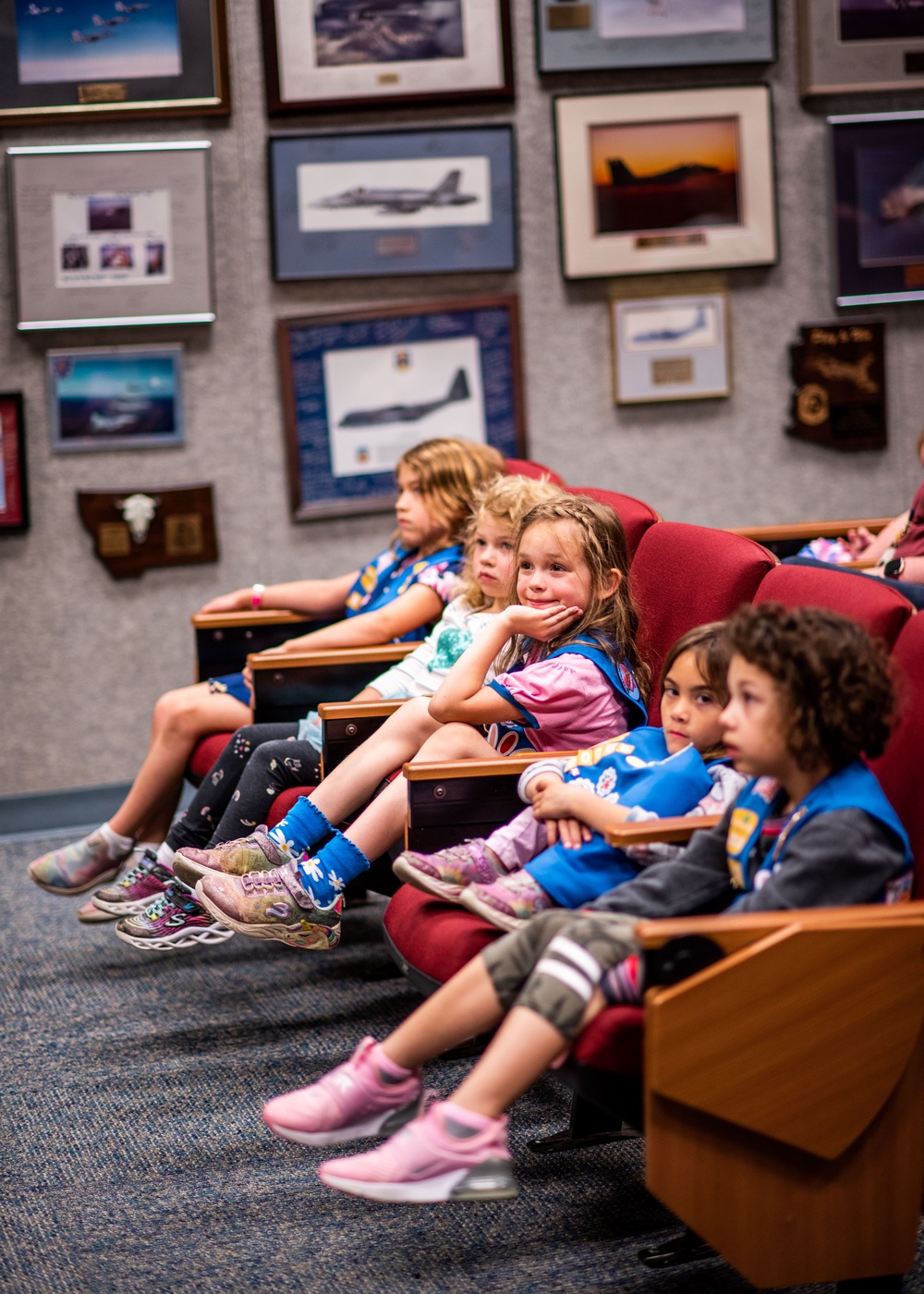 Local Girl Scouts tour 142nd Wing, donate cookies to Guardsmen