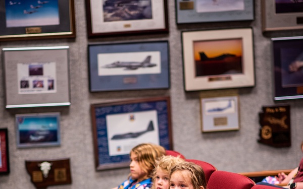 Local Girl Scouts tour 142nd Wing, donate cookies to Guardsmen
