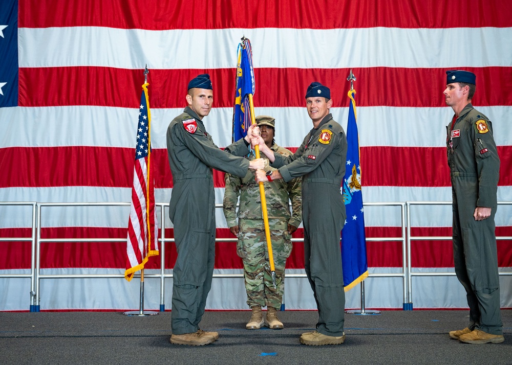 77th Fighter Squadron conducts change of command ceremony