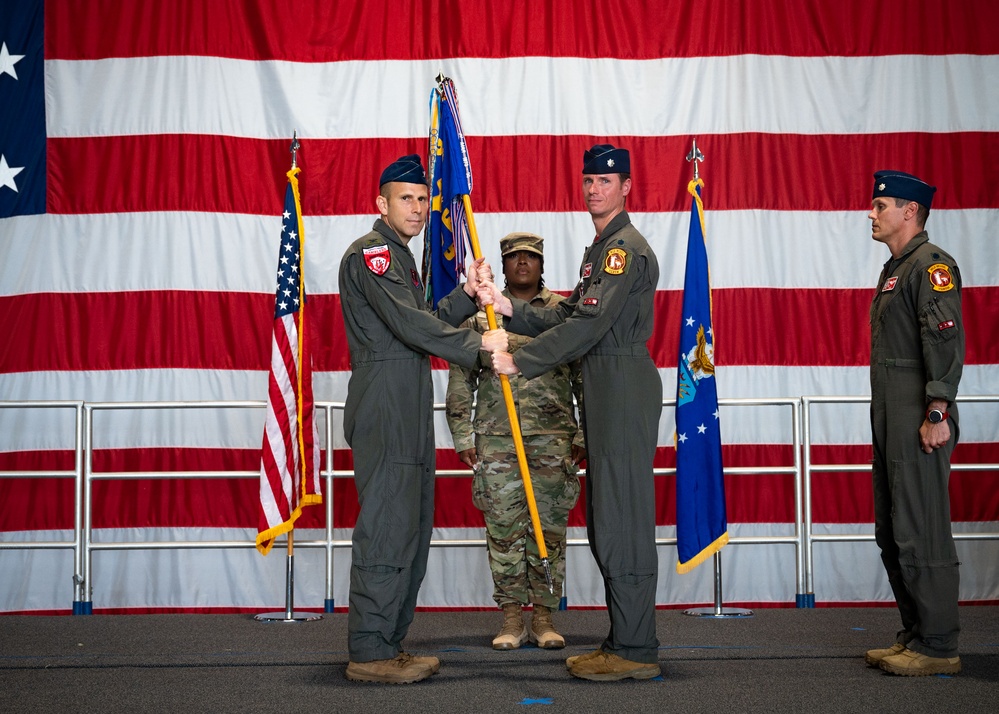 77th Fighter Squadron conducts change of command ceremony