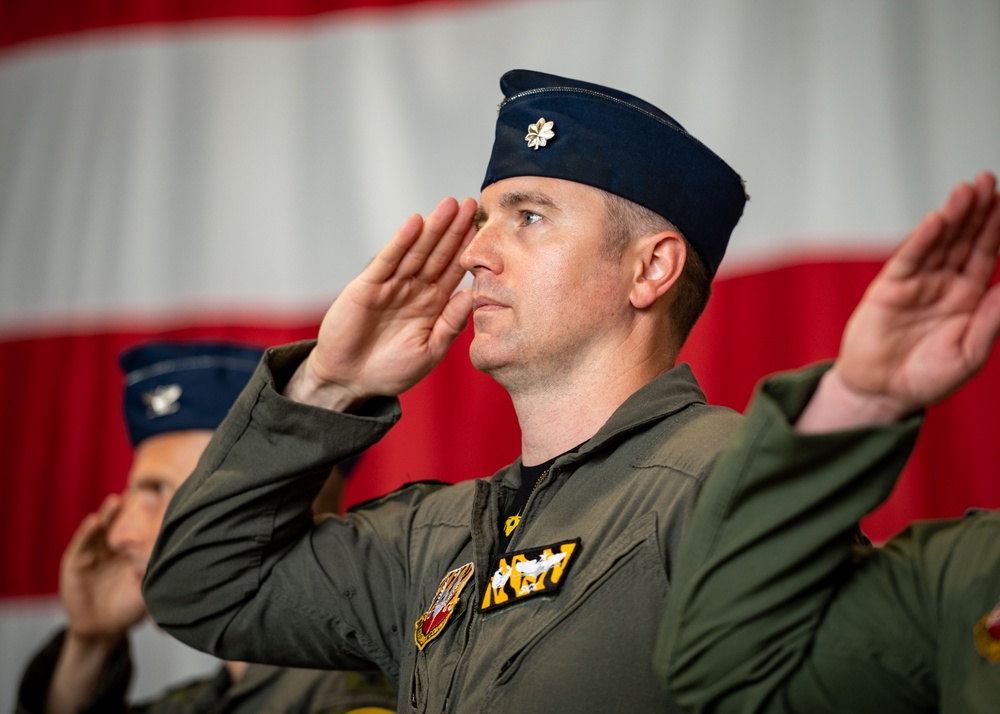 79th Fighter Squadron conducts change of command ceremony