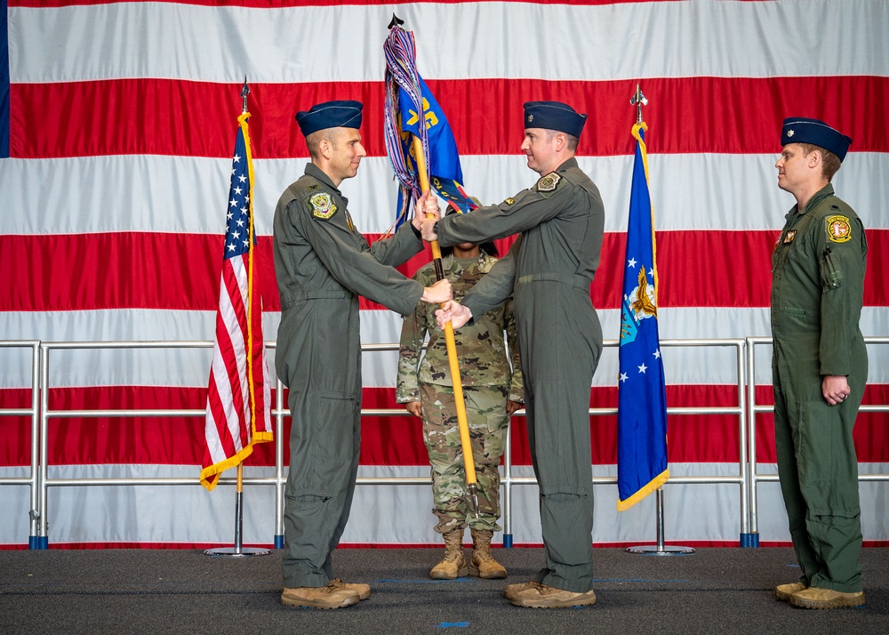 79th Fighter Squadron conducts change of command ceremony