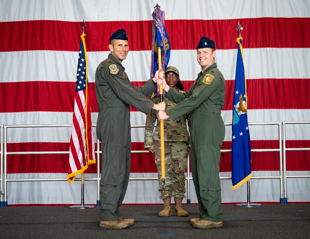 79th Fighter Squadron conducts change of command ceremony