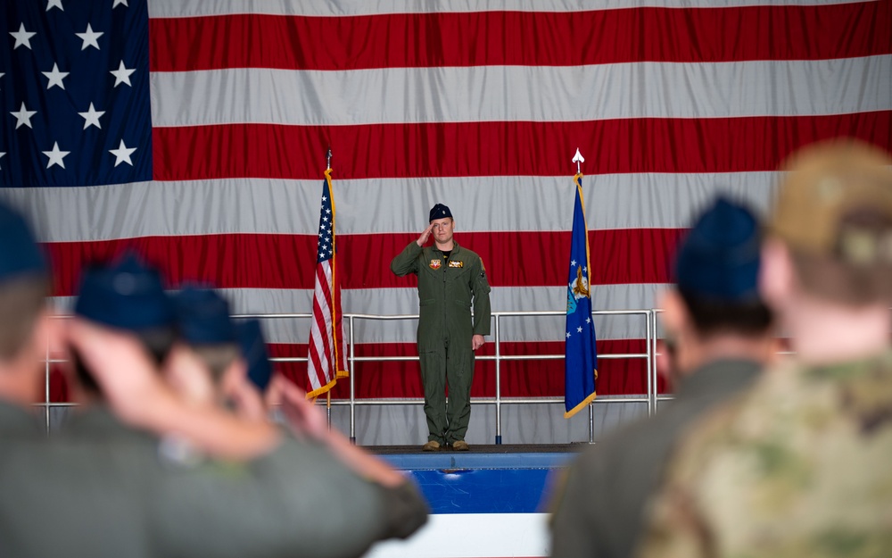 79th Fighter Squadron conducts change of command ceremony