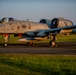 Idaho's A-10 Thunderbolt IIs at sunset in Germany at Air Defender 23