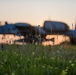 Idaho's A-10 Thunderbolt IIs at sunset in Germany at Air Defender 23