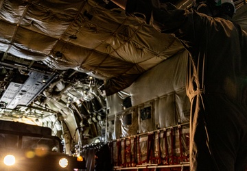 U.S. Marines transport Humvees for Distributed Aviation Operations Exercise 3