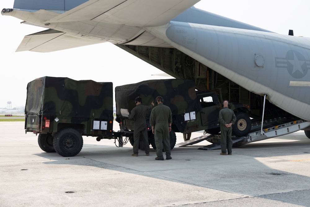 Fleet Battle Problem Exercise with C-130