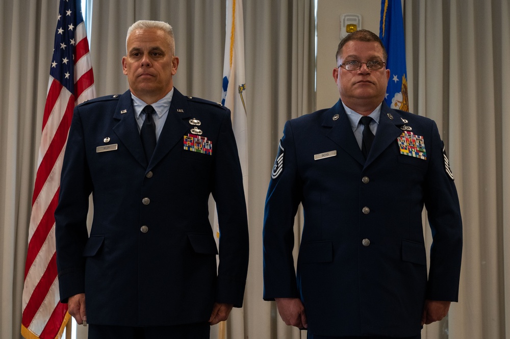 Master Sgt. Boyd retires after 35 years of military service